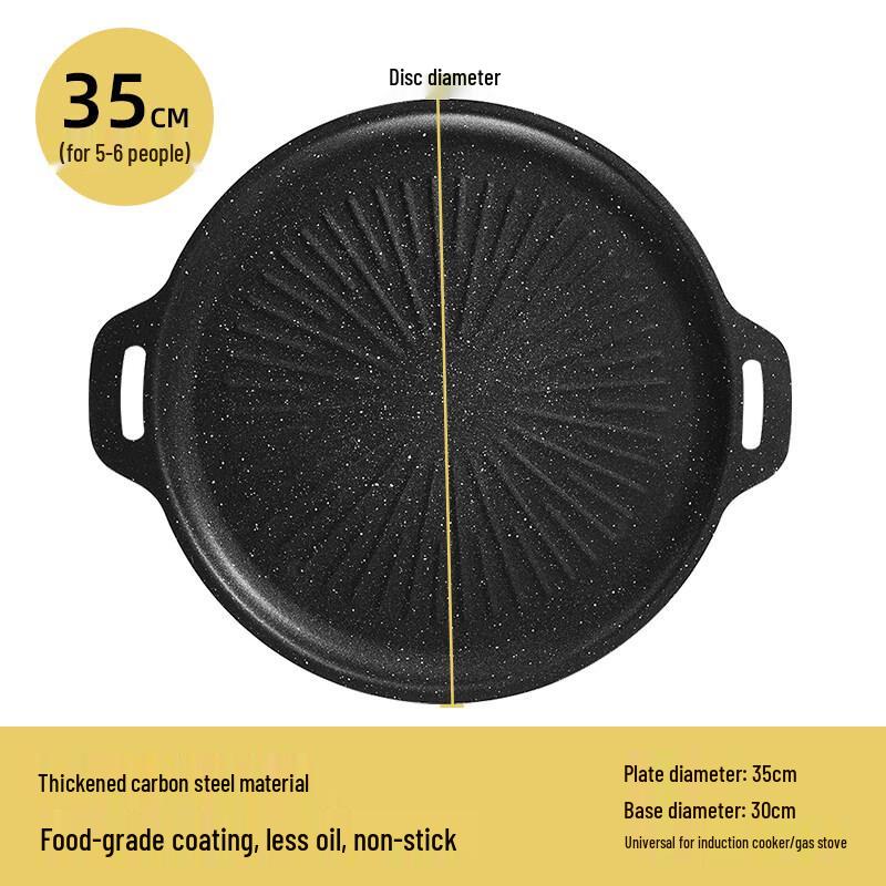 

ZISIZ Outdoor BBQ Iron Pan