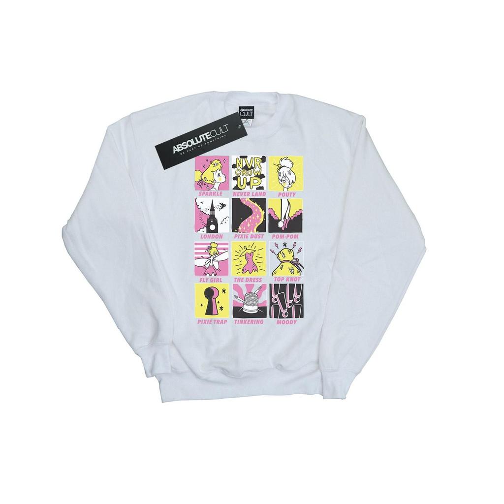 Disney Mens Tinkerbell Squares Sweatshirt