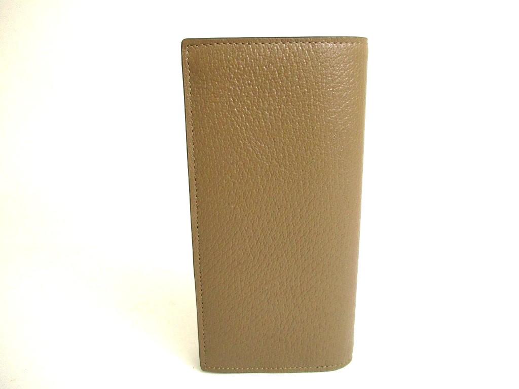 Authentic GUCCI Silver Marmont G Brown Leather Bifold Flap Long Wallet #9824  Refurbished