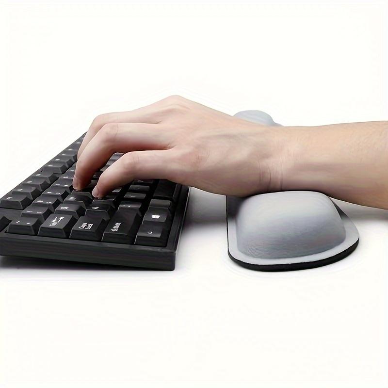 2pcs/set Pad, Gel Memory Foam Wrist Rest for Computer Keyboard, Mouse, Desk Pads Support Hand And Arm, Mousepad Rests, Black