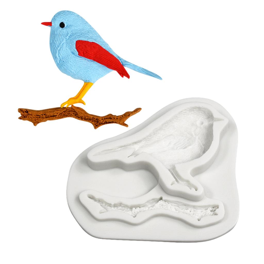 Bird Pattern Silicone Molds Making Fondant Cake Molds Decorating Baking Tool for Making Chocolate Fondant Dessert
