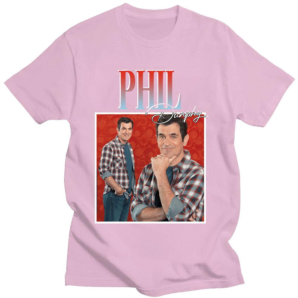 Phil Dunphy 2022 Amerikan TV Dizisi Tişörtleri Harajuku Grafikli Baskılı Kısa Kollu %100 Pamuklu Tişört Oversize Sokak Giyimi Unisex