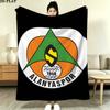 Alanyaspor Print Flannel Blanket, High quality Comfortable for All Seasons, Home Decor, Warmth and Comfort, Perfect for Christmas Gifts