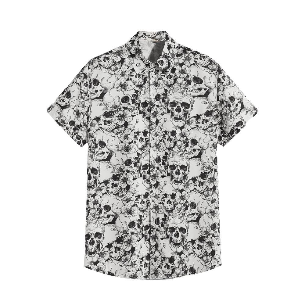 

Summer Fashion Casual Holiday Beach Shirt 3D Flower Pattern T-shirt Retro Short Sleeve Street Vacation Outdoor Men s and Women s Shirt S