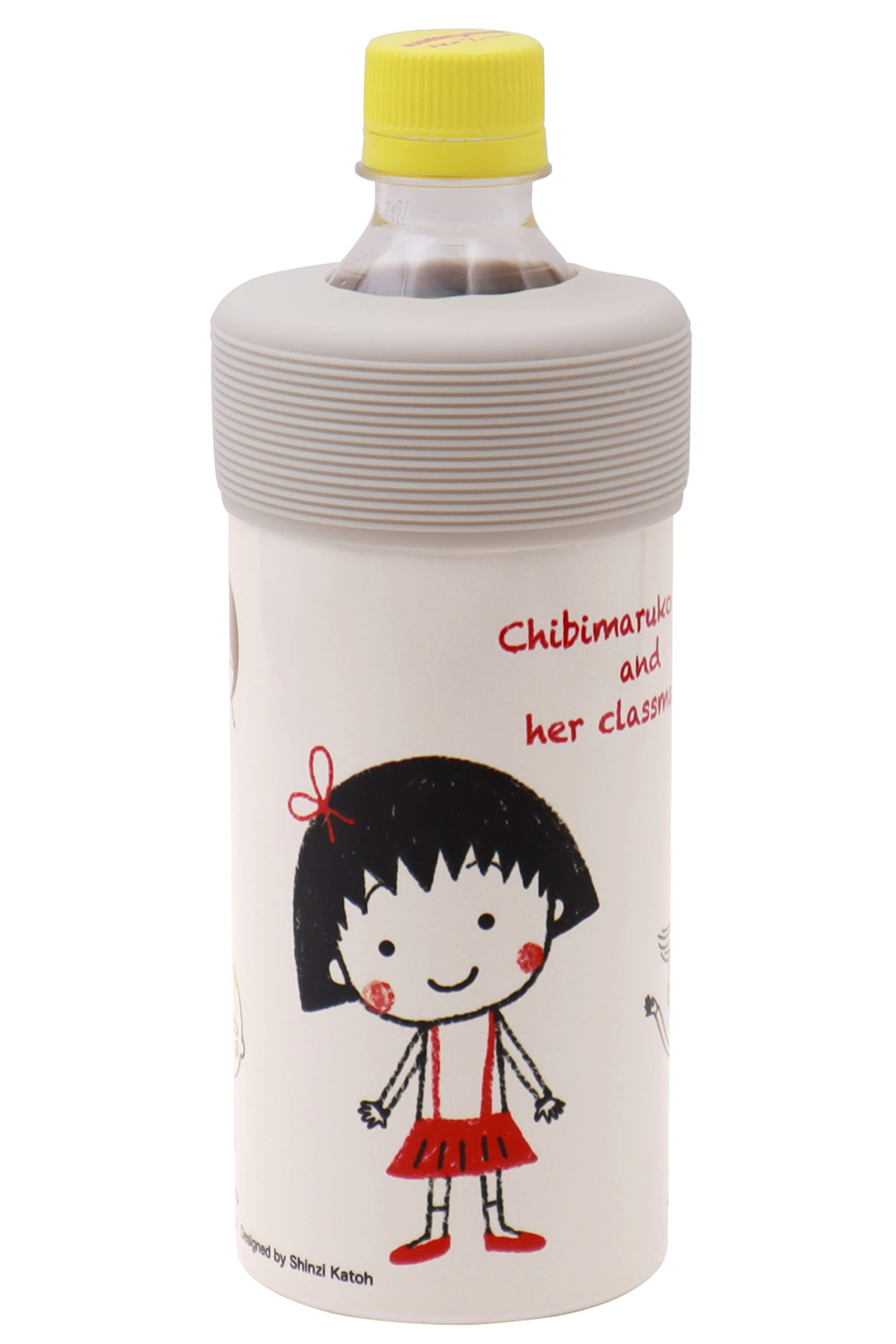 

OGURA Chibi Plastic Bottle Lightweight Vacuum Insulated Fits Maruko-chan Holder, Tumbler, 500-600ml