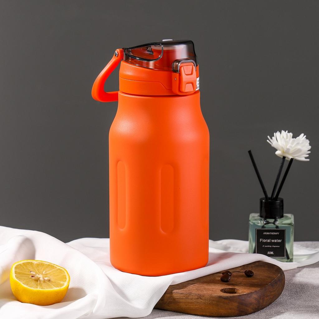 New Fashion Handy Cup Men's and Women's New Large Capacity Thermos Cup Bounce Cover Portable Straight Drink Car Cup
