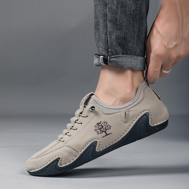 New Brand Sneakers Men's Soft Soled Casual Loafers Spring Lightweight Luxury Lazy Outdoor Hiking Driving Shoes In Large Size