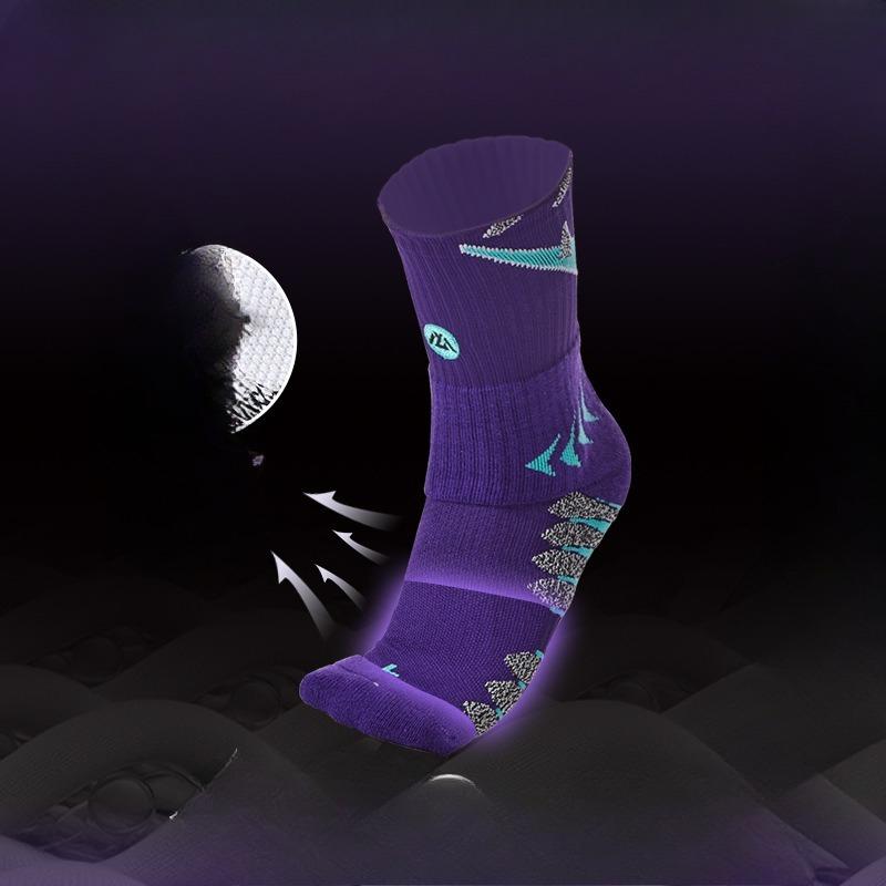 Basketball Socks, Men's Towel Soles, Running Thickened Mid-length Sports Socks, All-season Versatile Mid-length, Wear-resistant
