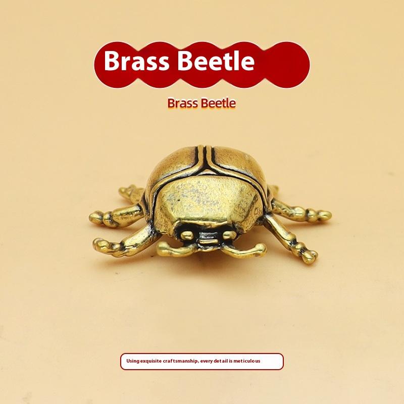 1 Piece Funny Ant Scorpion Crafts Solid Brass Insect Beetles Figurines Collection Desktop Small Ornament Home Decoration