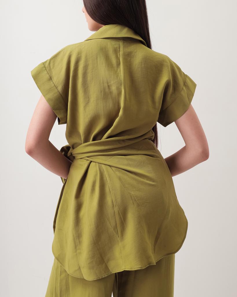 Women's Summer Suit Samsara 84521 38 Olive (shirt, Trousers)