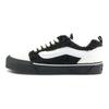 Vans Knu Skool Abrasion Resistant Low top Skateboard Shoes Unisex Black White Sneakers VN000D22BP7