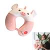 Soft Velvet U Shape Neck Pillow With Optional Animal Designs Memory Foam Cushion For Children Traveling
