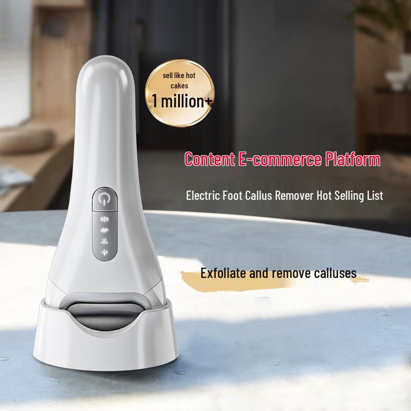USB Rechargeable Electric Foot File with Digital Display, Water-Resistant Callus Remover, and Automatic Pedicure Tool.