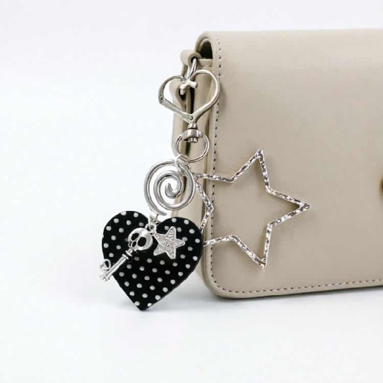Trendy Dot Star Music Note Keychain For Bag Accessories