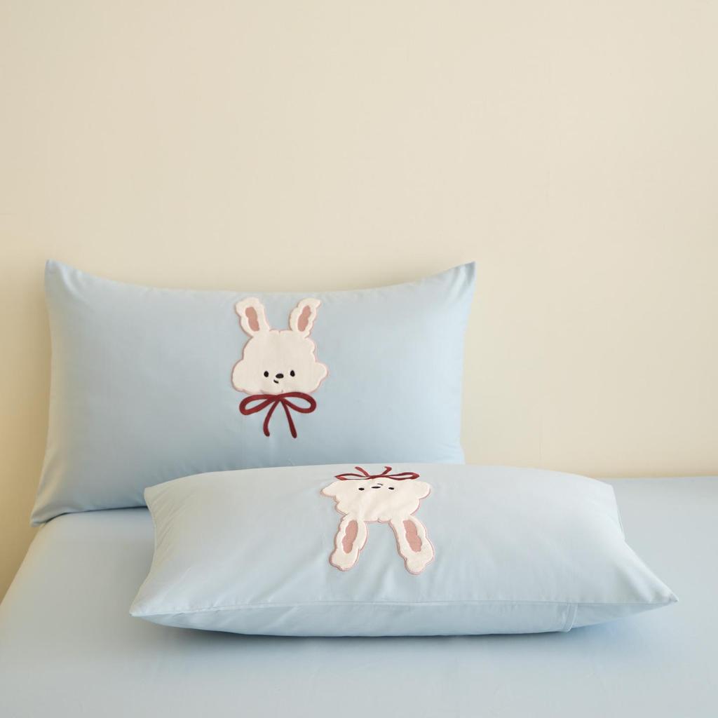 2026 Luxury Pure Cotton Embroidery Bedding Set - Four-Piece Brushed Cotton Duvet Cover & Sheets.