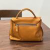 2024 Autumn/Winter Vintage Handmade Women's Genuine Leather Shoulder & Crossbody Bag
