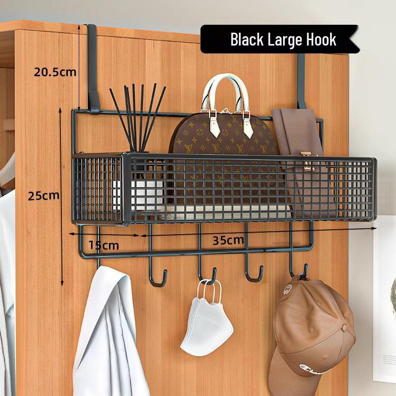 Wall-Mounted Entryway Storage Rack for Bedroom Doors