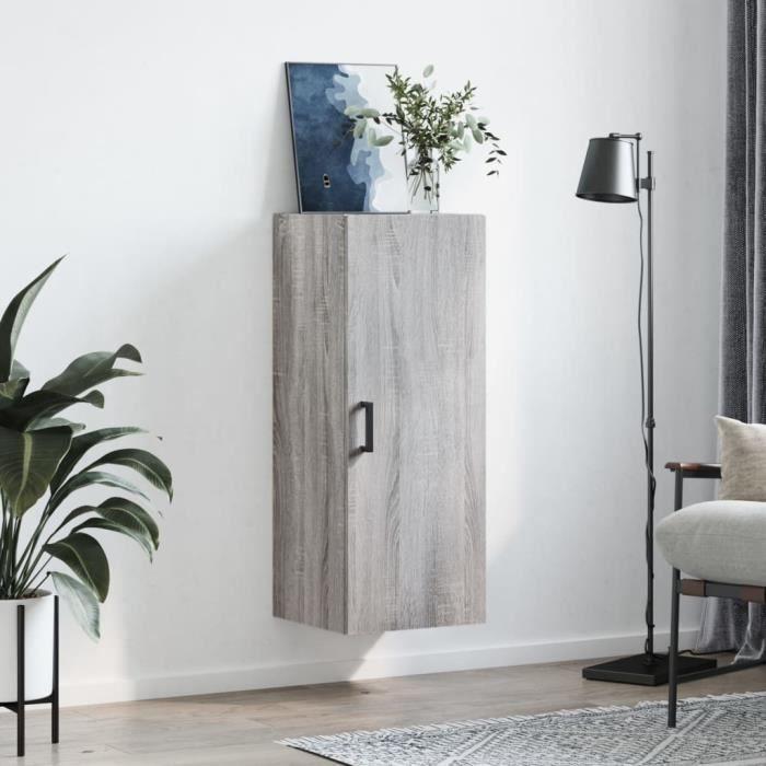 VidaXL Wall Cabinet Sonoma Grey 34.5x34x90 Cm 828858