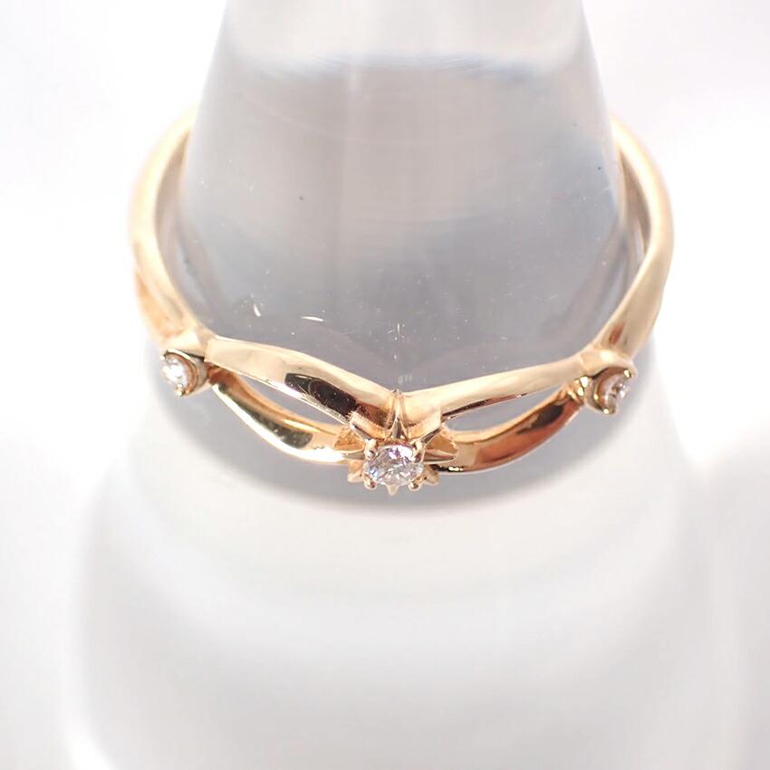 Pre-owned Star Jewelry K10 Diamond Ring, Size 7, g503-44