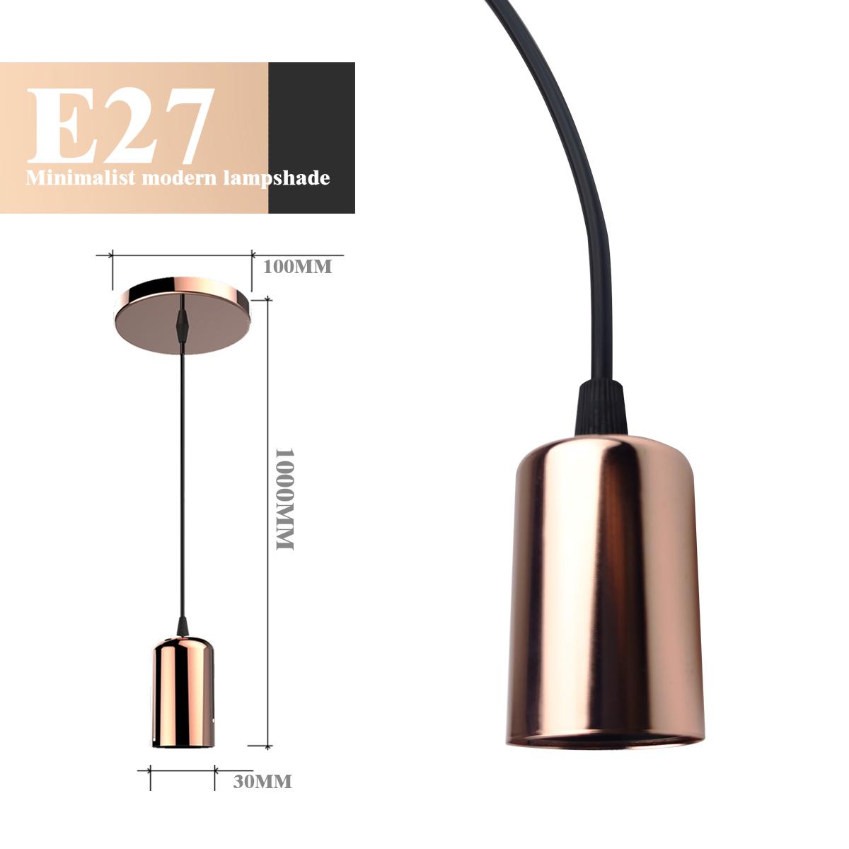 1PC Современная простота светодиодные подвесные светильники E27 патрон для лампы — фото 5