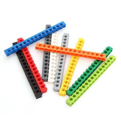3703 Compatible LEGO MOC Tech Parts: 1x16 Small Block Pieces with 15 Holes