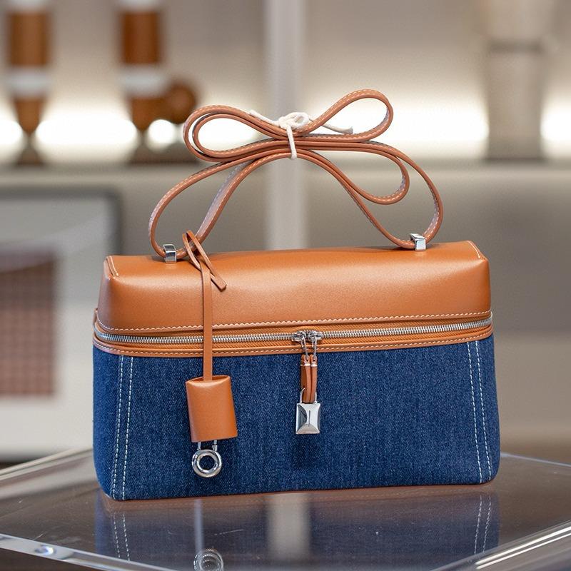 /cm Brotdosen-Tasche Premium-Leder-Box-Tasche Neue Retro-Rindsleder Schulter-Umhängetasche Handtasche Damen