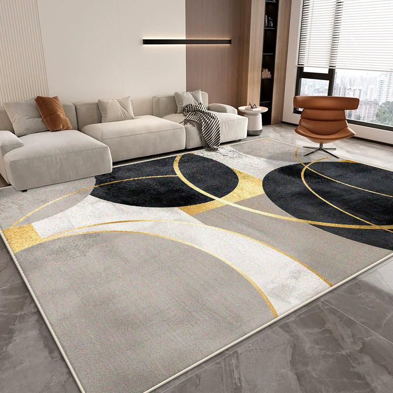 Nordic Abstract Living Room Carpet Modern Decoration Home Easy Clean Washable Rug Large Size Bedroom Sofa Non-slip Floor Mats