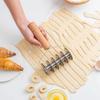Wood Handle Manual Noodle Cutter Stainless Steel Pastry Crust Roller  Restaurants