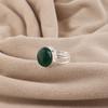 Natural Green Onyx Cab Gemstone 925 Sterling Silver Women Jewelry Partywear Ring For Anniversary Gift RR-73-23