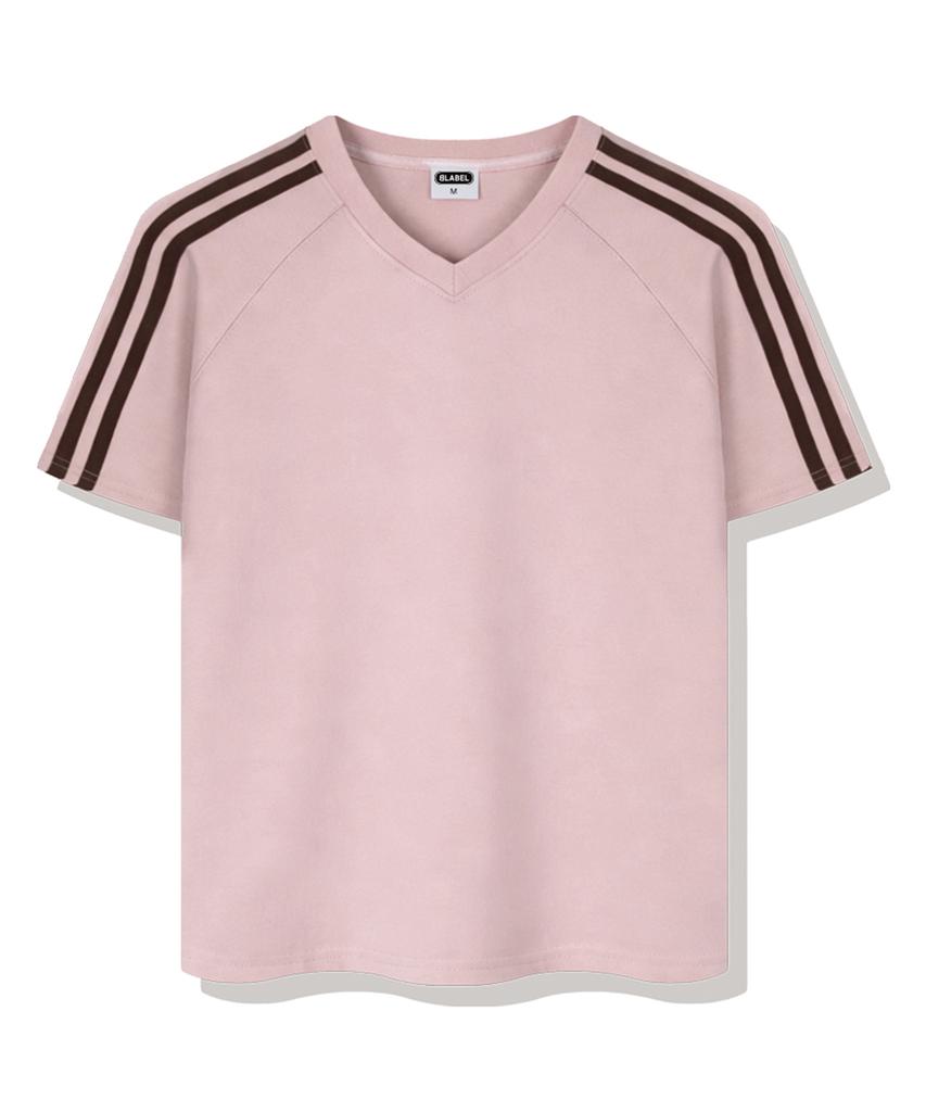 Beijiglabel Matthew Track V-Neck Short-Sleeved T-Shirt 4 Colors [Blsv_1001]