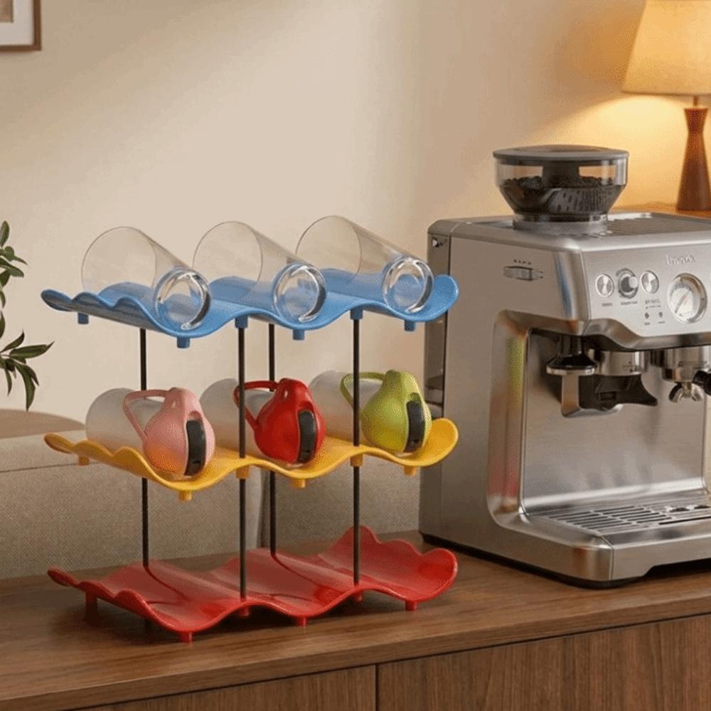 Large Capacity Cup Storage Rack Anti-Fall Water Cup Holder Water Bottle Storage Rack for Home