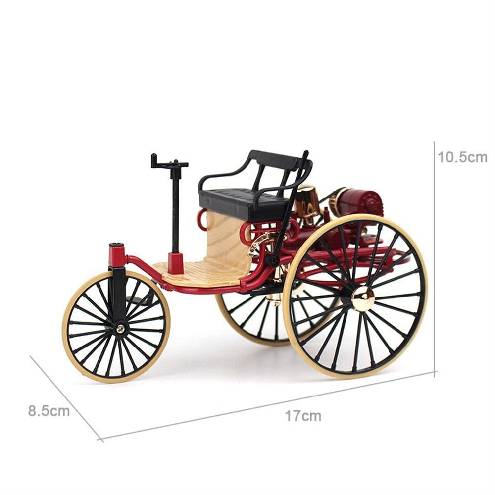 Vintage Classic Simulation Tricycle Toy Three Wheeled Bike Miniature Model  Desktop Ornaments