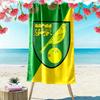 Norwich City Football Club Print Beach Towel, Large Soft Quick Dry Towel for Beach Camping Swimming