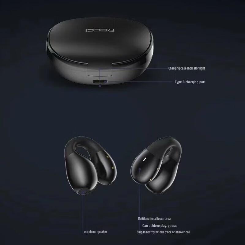 Recci W66 Bluetooth Ear-Clip Headphones