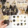 2027 New Year's Day Theme Topper Picks for Party, 12 Pack
