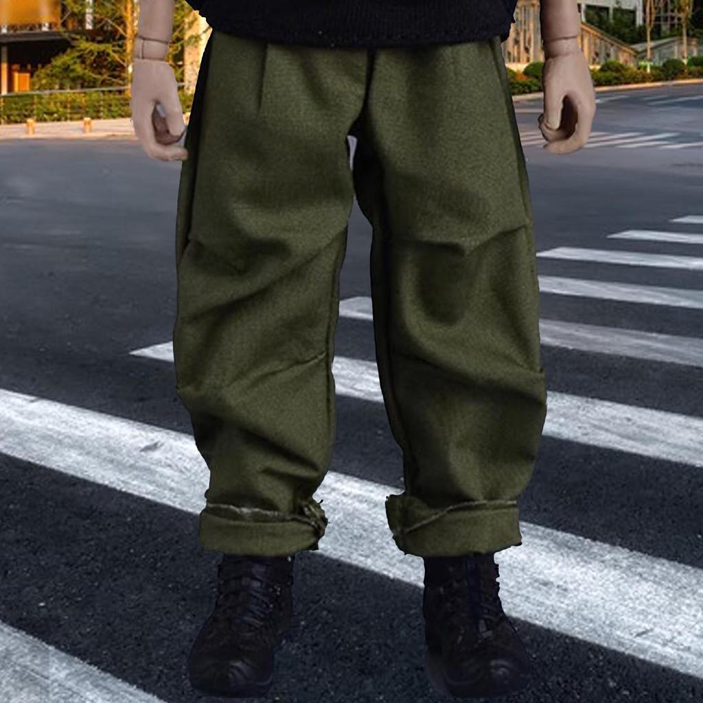 1/12 Doll Pants and Belt Action Figures Clothes Dress Up for 6 Inch Male
