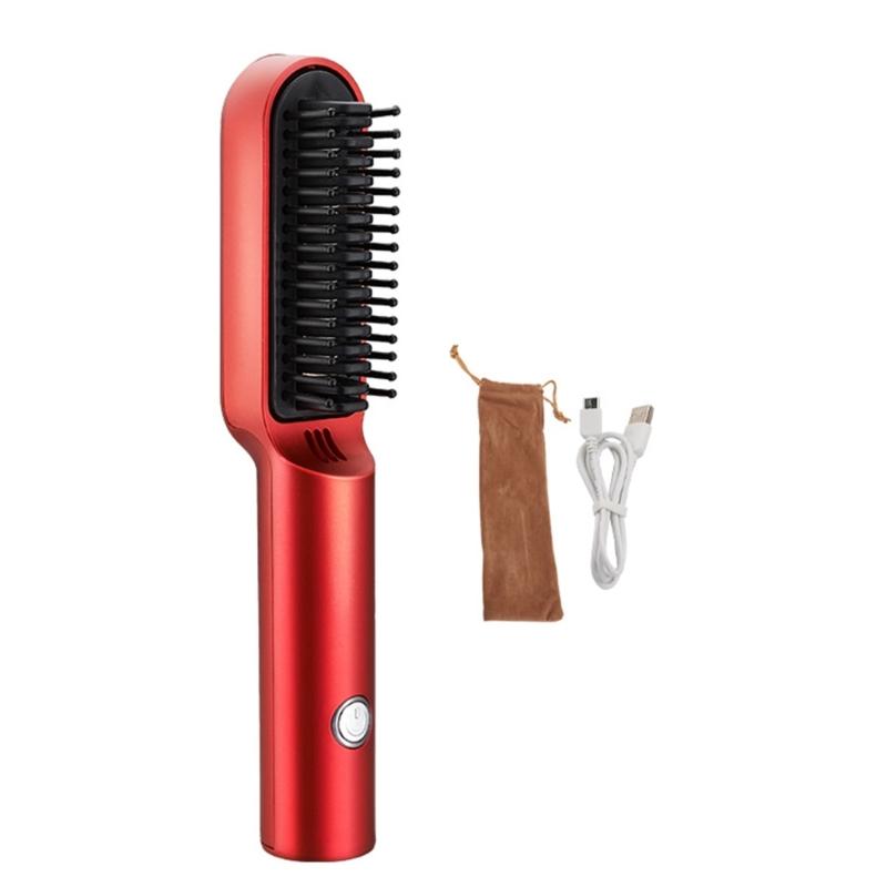 Electric Hair Straightening Brush Anti-Scalding Styling Tools Heat Resistant Electric Hot Comb Hair Straighteners