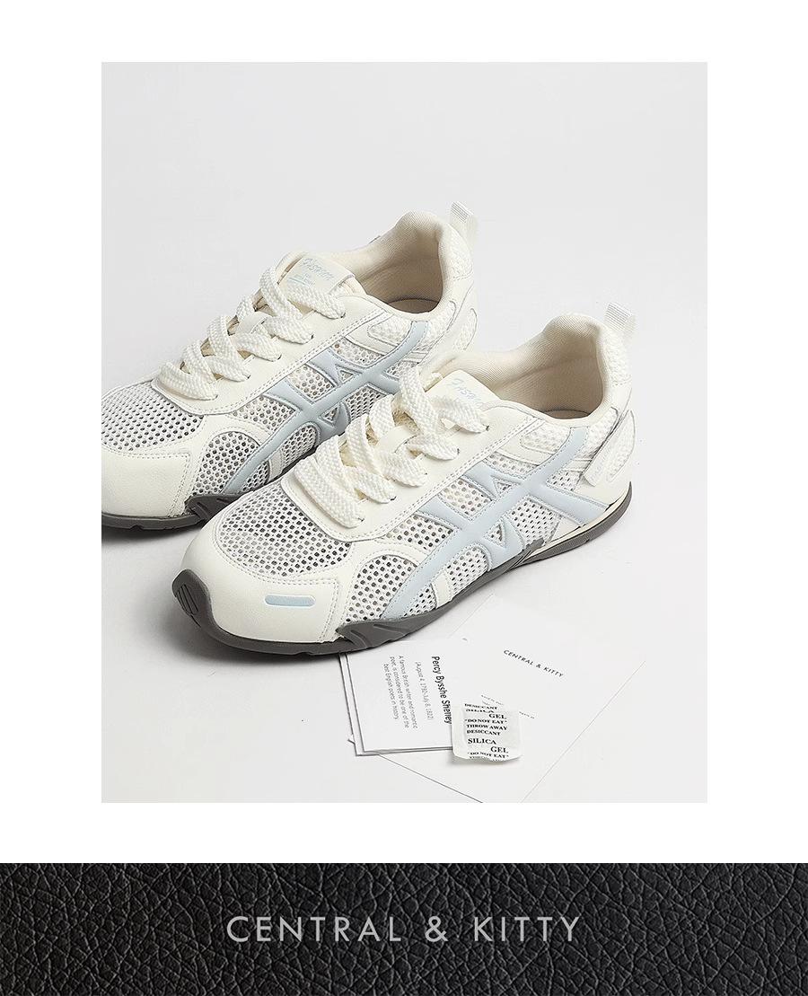

Cowhide version~ Thin mesh German training shoes women s 2025 new summer height increase breathable versatile casual sports shoes 40 синий