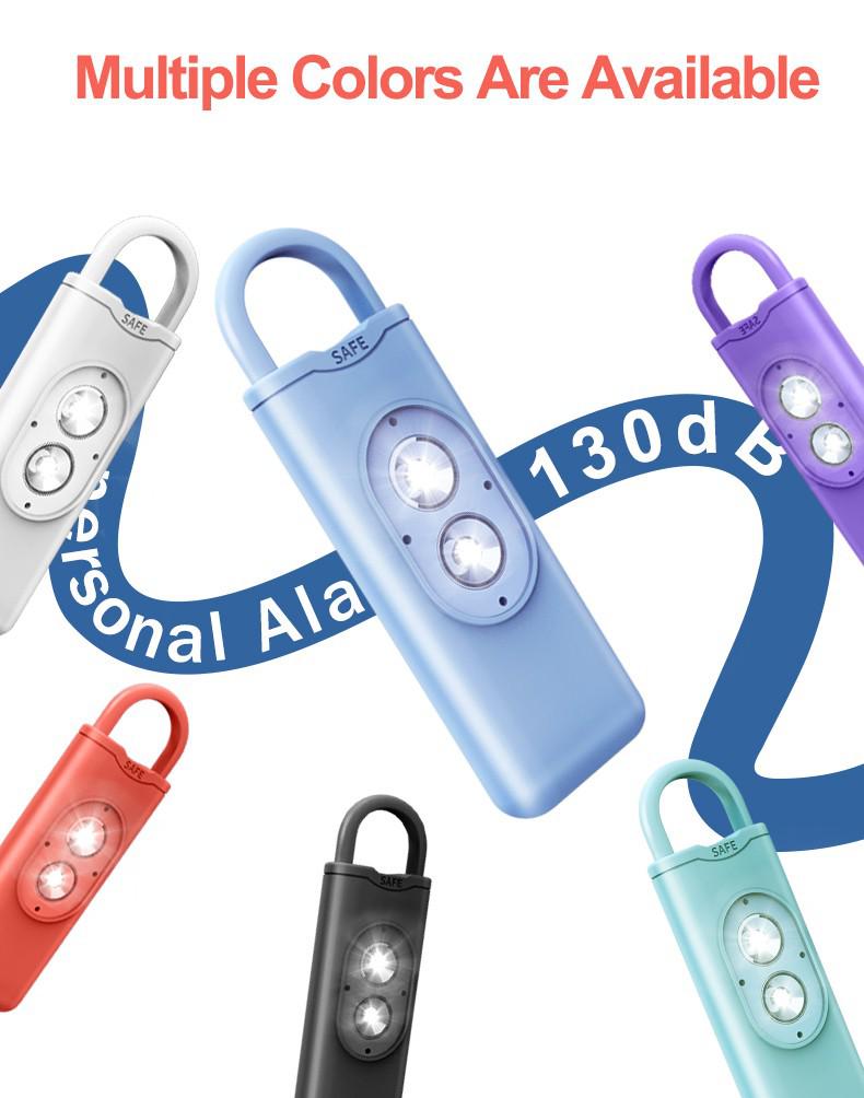 Women's Self-Defense Alarm: Loud Anti-Wolf Device with Strobe Lights for Personal Safety