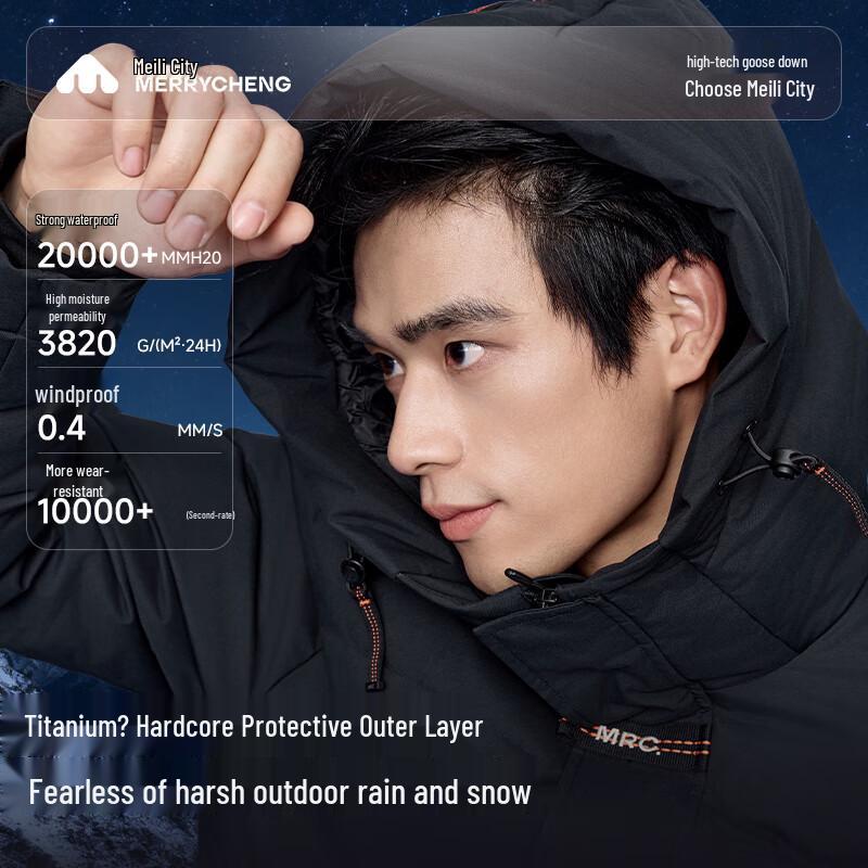 Meilicheng Unisex Goose Down Parka Jacket 075