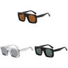 Retro Geometric Square Sunglasses For Men And Women With Uv400 Protection Stylish Outdoor Eyewear