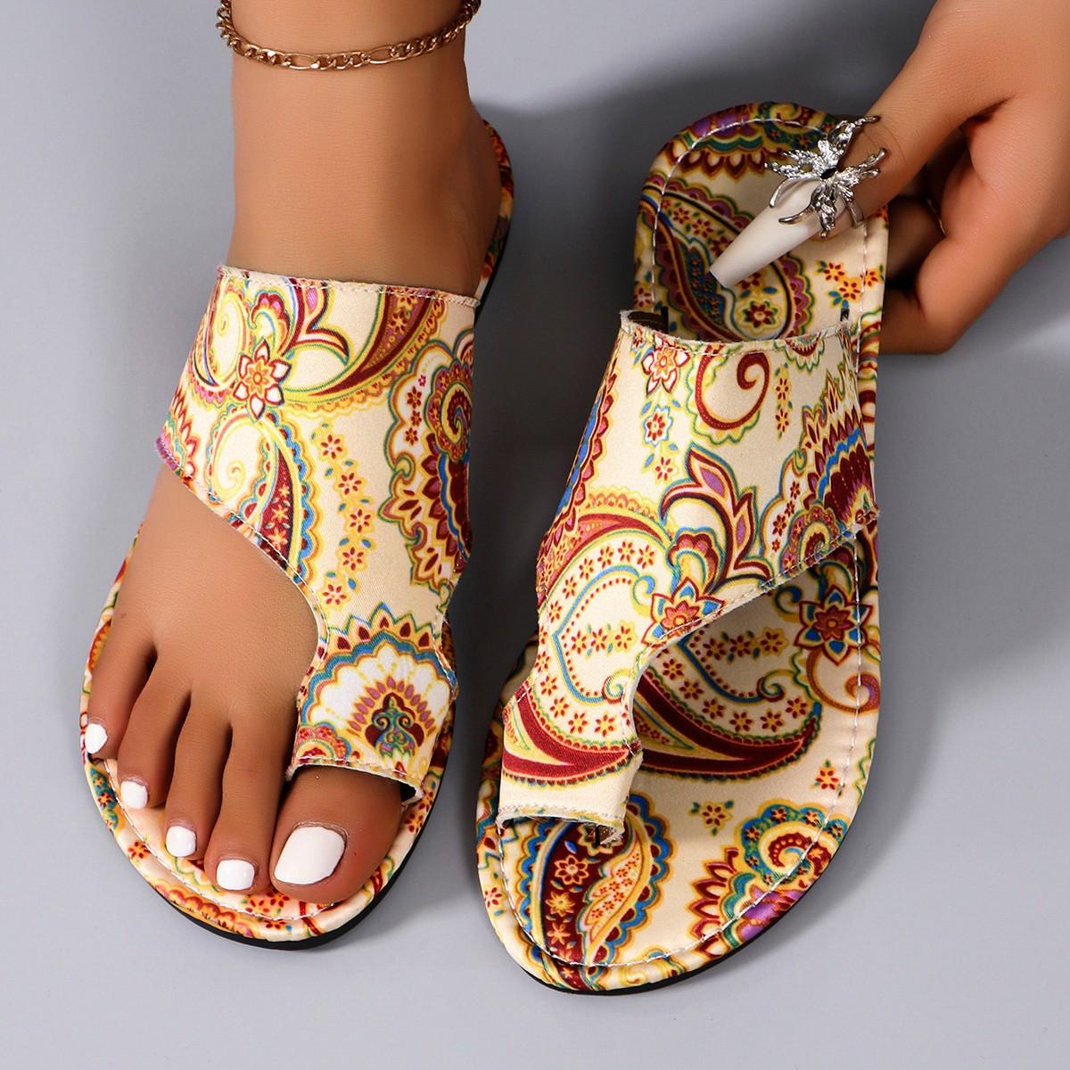 

Women Slippers Flip Flops Summer New Women Sandals Sexy Flat Slippers Outdoor Beach Shoes Printed Designer Slippers Slides Women 43 жёлтый