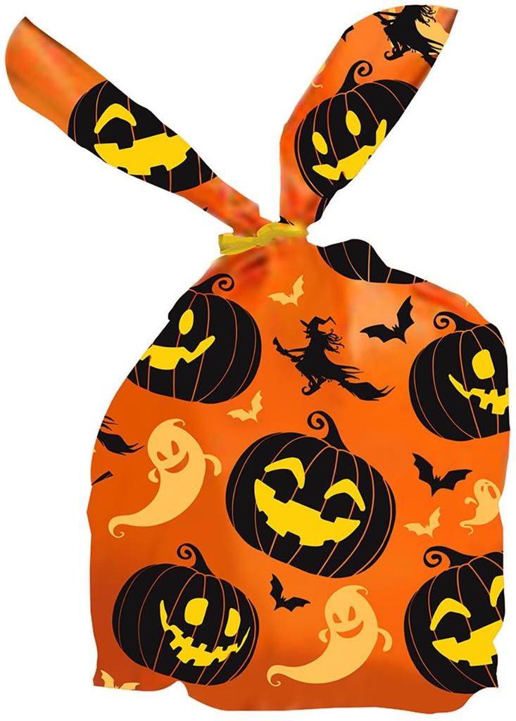 Torba Na Słodycze Cukierki Dynie Halloween 22X13Cm