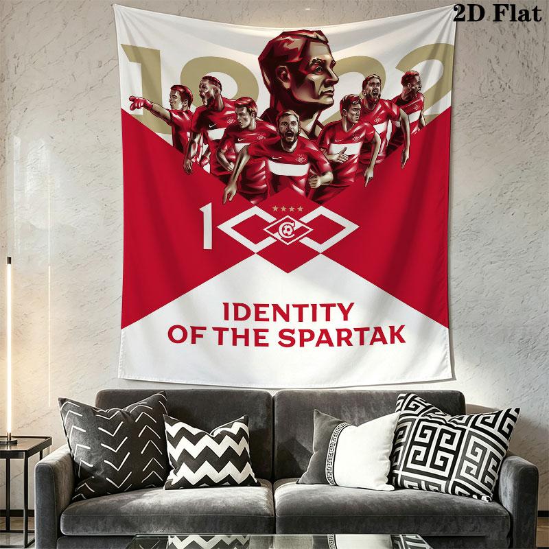 Spartak Moscow Glory Wall Hanging Printed Fabric Blanket Decorative Tapestries for Bedroom Living Room Home Decor