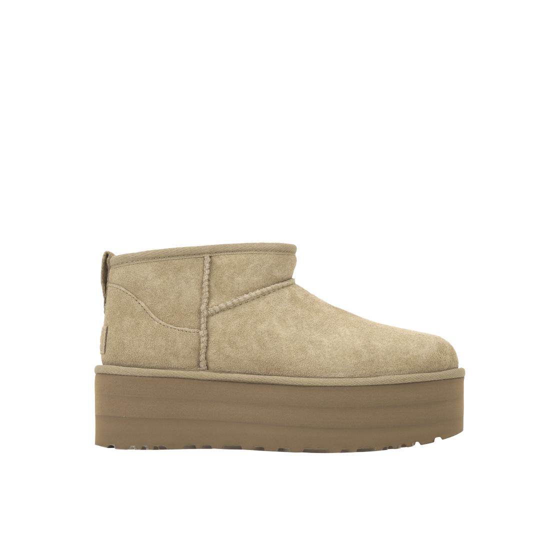 UGG Classic Ultra Mini Platform Boot Песочные Женские Кроссовки Коричневые 1135092-SAN 37