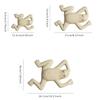 Nordic Style Ceramic Frog Wall Hanging Ornaments Living Room Background Display Crafts 3D Frog Wall Hanging Decoration