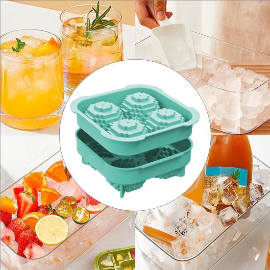 Large Ice Ball Mold Silicone Fun Shapes Ice Sphere Tray for Chilling Whiskey Cocktails Bourbon Easy Release Ice Sphere Maker