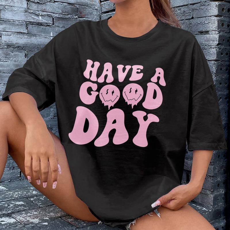 

Cotton T-Shirts Unisex Men s Women s T-shirts Short-sleeved Drawings Loose Casual Wear S