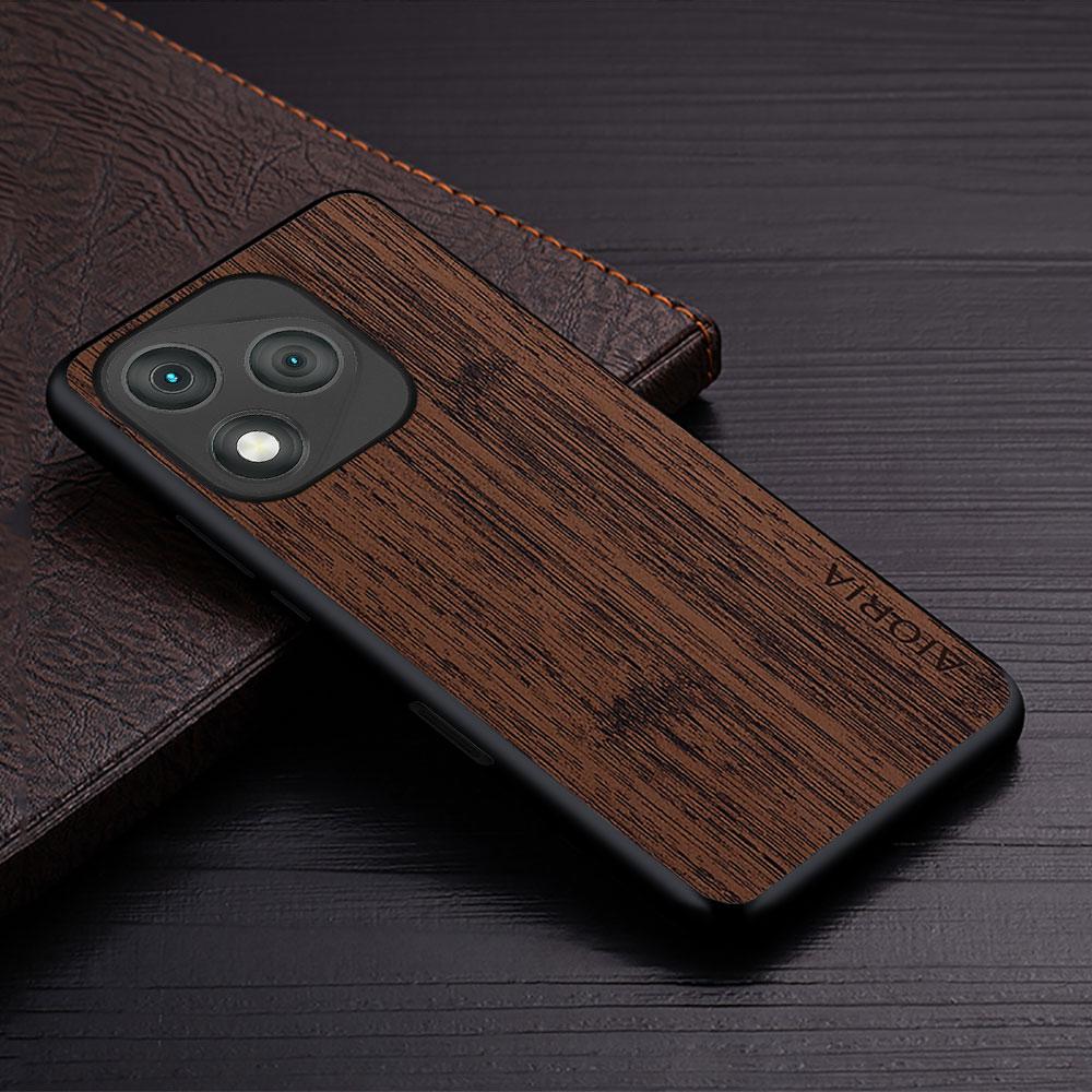 Case for Honor 400 Pro Lite Smart Funda Bamboo Wood Pattern Leather Phone Cover Luxury Coque for Honor 400 Pro Case Capa