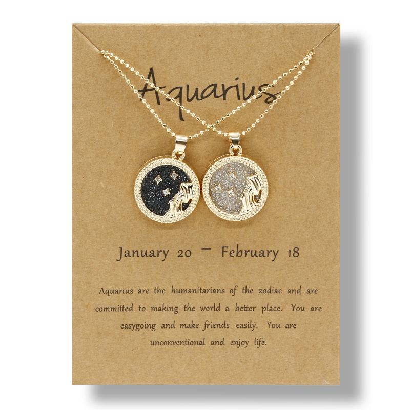 Creative Day and Night Twelve Starry for Sky Constellation Paper Card Neckla